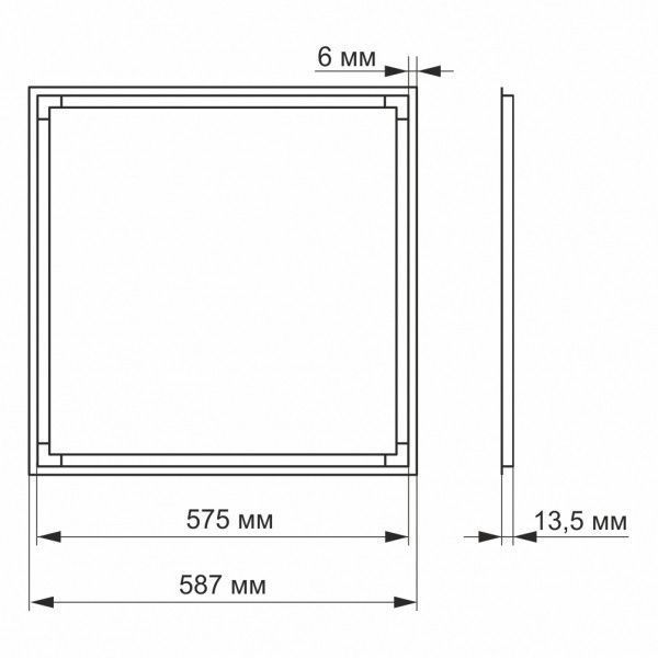 LED панель ART VIDEX 40W 4100K 24005 фото