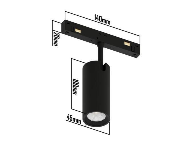 Магнітний світильник zigbee спот 100mm &Oslash;45mm 12Вт 4000К 48V чорний Osram LTRzigbee-3005-MS20-12-12W LTRzigbee-MS20-12 фото