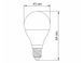 Светодиодная лампа G45e 3.5W E14 4100K 220V (VL-G45e-35144) VIDEX 7842 фото 3
