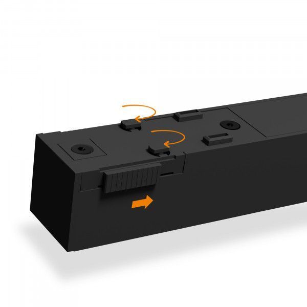 Світильник МАГНІТНИЙ трековий VIDEX LD460B 21W 60cm 4000K 48V Black 28026 фото