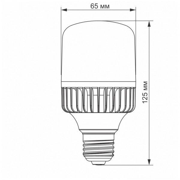 LED лампа VIDEX A65 20W E27 5000K 25086 фото