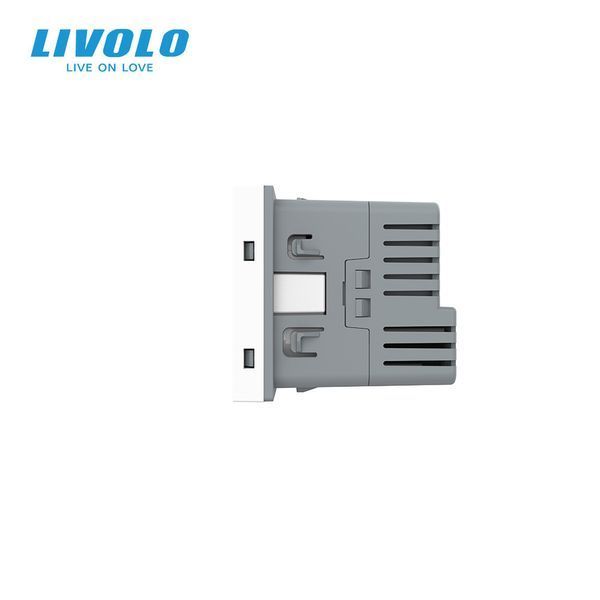 Механізм електрична розетка з USB Type-C Power Delivery 18 Вт Livolo білий (VL-FCTF16A.UC18W-2WP) VL-FCTF16A.UC18W-2IP фото