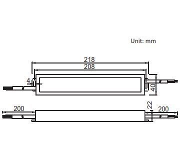 Блок питания 12V 100w ІР67 8.33A 218*40*22mm JINBO герметичный 12869 LC100-12869 фото