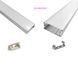 LED-профіль ПФ-25 9,8х23,35х2000мм широкий накладний анодований КОМПЛЕКТ 1017977 1017977 фото 1
