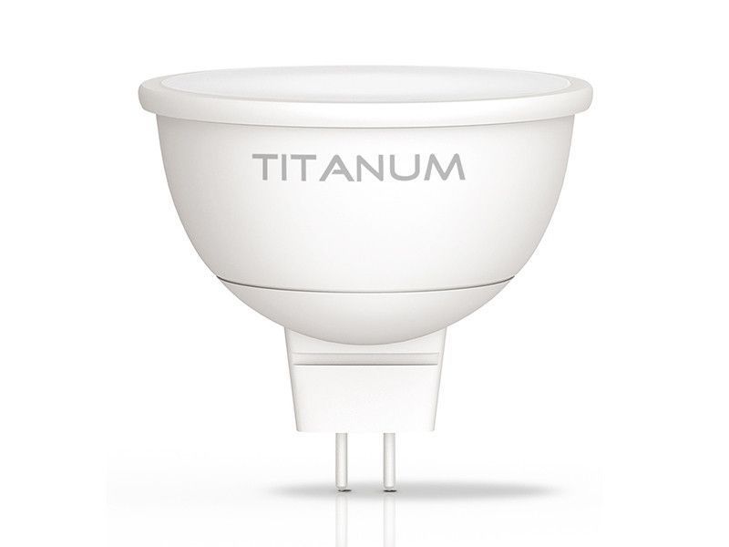 Світлодіодна лампа MR16 6W GU5.3 4100K 220V TITANUM 7367 фото