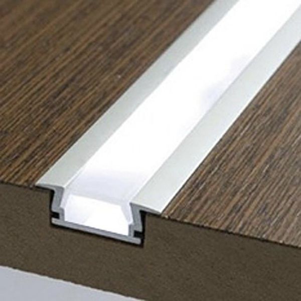 LED-профіль врізний ПФ- 19 анодований 7х12х2000мм узький + РОЗСІВАЧ 1018491 1018491 фото