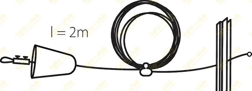 Комплект подвеса для 1фазного шинопровода 2м черный tr8304-BLK-1 tr8304-BLK-1 фото