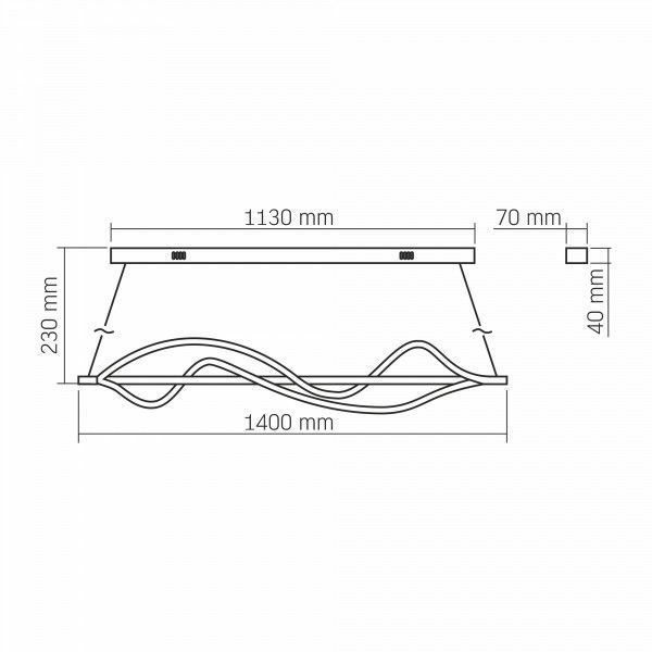 LED светильник функциональный VIDEX DECORA 80W VL-CLD-990-BK 28281 фото