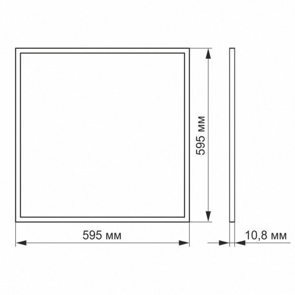 LED-панель VIDEX 40W 6200K матовая 23982 фото