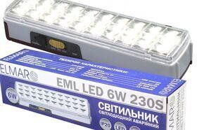 Світильник аварійний EML-9830 LED 6w 220-240V (3.7V1.2Ah) переносний ліхтар на акумуляторі ELMAR EML.9830 EML.9830 фото