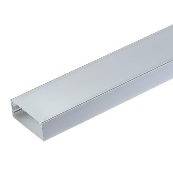 LED-профіль ПФ-27 50х20х2000мм широкий накладний анодований КОМПЛЕКТ 1018984 1018984 фото