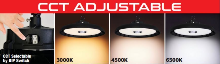 Світильник світлодіодний для високих стель LED MYRA-200 3CCT 200 W (3000K/4500K/6500K) 063-011-0200-010 фото