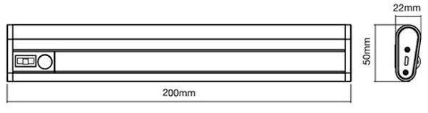 Світильник-нічник акумуляторний LED 200 USB LINEARLED MOBILE 1W 69Lm 3,7V 4000K (4058075260436) 4058075260436 фото