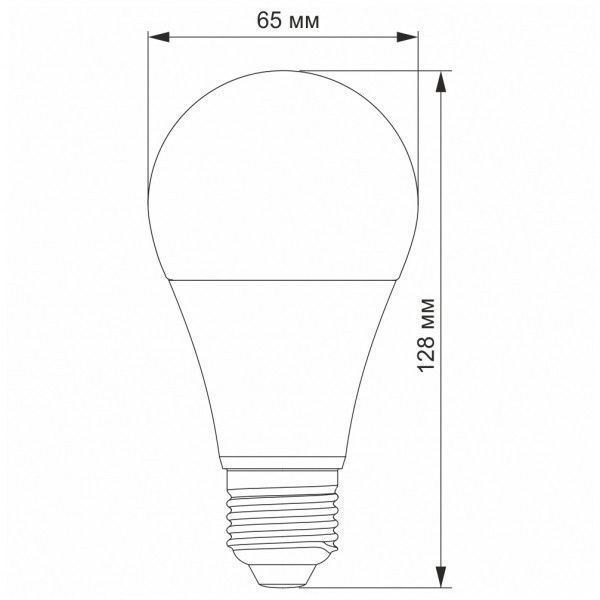 LED лампа TITANUM A65 15W E27 4100K 25381 фото