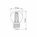 LED лампа VIDEX Filament G45FA 4W E27 2200K бронза 23690 фото 3
