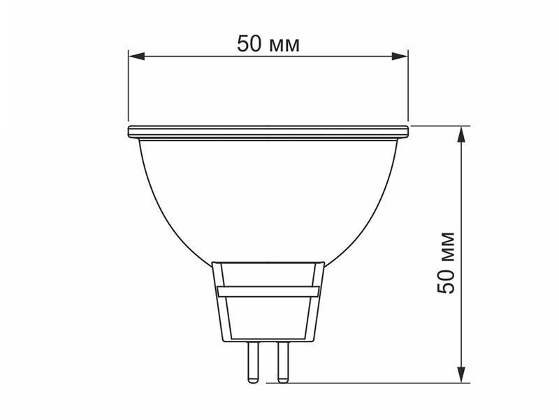 Світлодіодна лампа MR16е 3W GU5.3 4100K 220V (VL-MR16e-03534) VIDEX 23931 фото