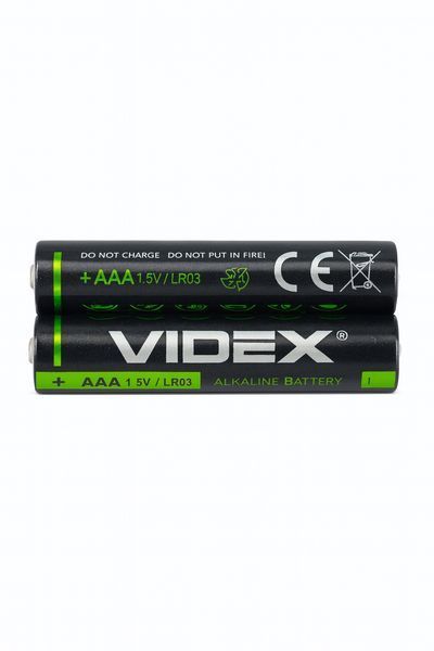 Батарейка калюжна Videx LR03/AAA 2 шт SMALL BLISTER 25399 фото