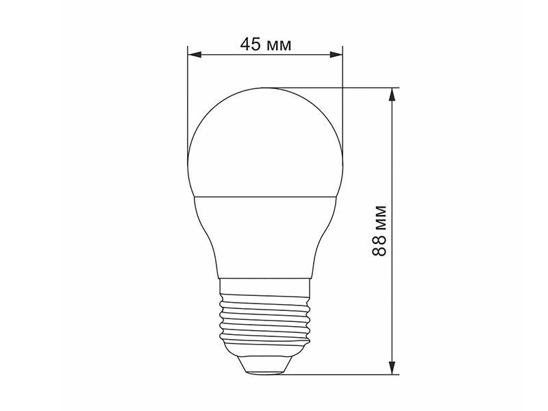 Светодиодная лампа 4.9W G45h E27 4100K (VL-G45h-49274) VIDEX 9361 фото