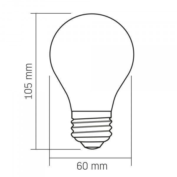 LED-лампа VIDEX Filament VL-DA60MO 4W E27 3000 K Porcelain dimmable 27623 фото