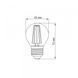 LED лампа TITANUM Filament G45 4W E27 4100K 25525 фото 3