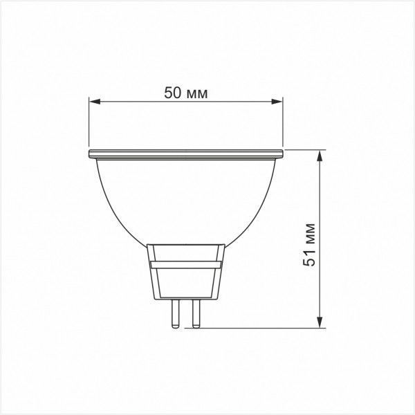 LED лампа VIDEX MR16e 8W GU5.3 4100K 26410 фото
