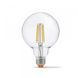LED лампа VIDEX Filament G95FD 7W E27 4100K димерная 24313 фото 2