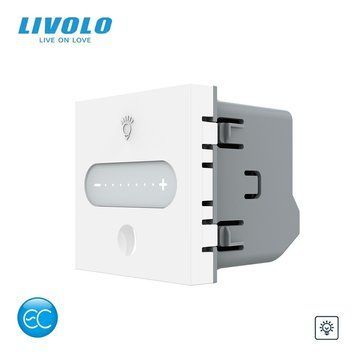 Умный механизм сенсорный EC диммер Livolo белый EC (VL-FC1DZ2-2WP) VL-FC1DZ2-2IP фото