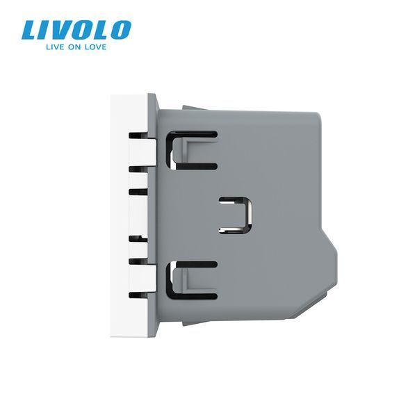 Розумний механізм сенсорний прохідний/перехресний димер Livolo білий ZigBee (VL-FC1SDZ-2WP) VL-FC1SDZ-2IP фото
