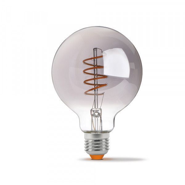 LED лампа VIDEX Filament G95FGD 4W E27 2100K димерная графит 25174 фото
