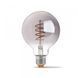 LED лампа VIDEX Filament G95FGD 4W E27 2100K димерная графит 25174 фото 2