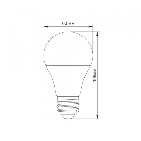 LED лампа TITANUM A60 10W E27 4100K 23802 фото