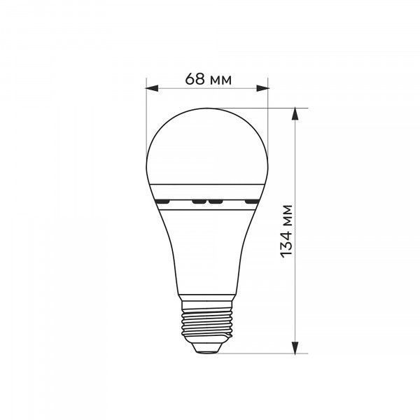 LED лампа акумуляторна TITANUM A68 9W E27 4000K 220V 2663203043 фото