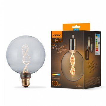 LED лампа VIDEX Filament VL-DNA-G125-C 3.5W E27 1800K 27608 фото