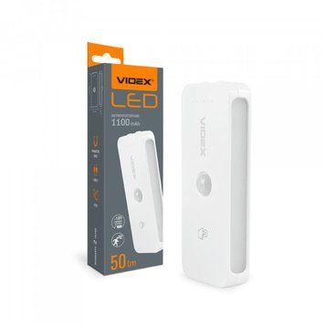 LED Світильник акумуляторний з датчиком руху VIDEX VL-NL053W-S 28222 фото