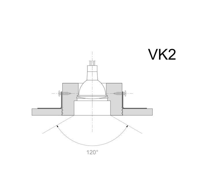 Гипсовый светильник Promin BLITZ М 100mm МГВ-105mm белый Blitz M Blitz M фото