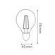 Лампа светодиодная "FILAMENT BALL-4" 4W 2700К E27 001-089-0004-040 фото 2