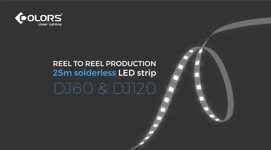 Led лента COLORS 120шт/м 24V 9,6Вт CRI=80 3000К ІР20 8мм с кратностью реза 50мм DJ120-24V-8mm-WW фото