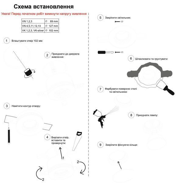 Гіпсовий світильникPromin BLITZ S 100mm МГВ-90mm білий Blitz S Blitz S фото
