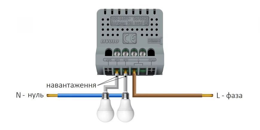 Умный механизм сенсорный ZigBee выключатель 2 сенсора Livolo (VL-FC2Z-2G) VL-C702Z фото
