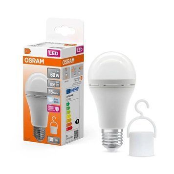 OSRAM ( Ledvance ) Лампа LED E27 8Вт 806Лм 4000К A60 акумуляторна 4099854102417 фото