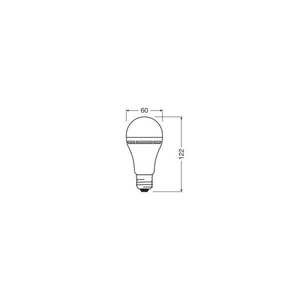 OSRAM ( Ledvance ) Лампа LED E27 8Вт 806Лм 4000К A60 акумуляторна 4099854102417 фото