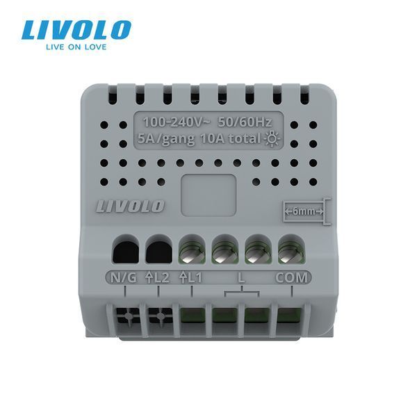 Умный механизм сенсорный проходной/перекрестный ZigBee выключатель 1 сенсор Livolo (VL-FC1SZ-2G) VL-C701SZ фото