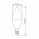 LED лампа VIDEX C37e 7W E14 4100K 24955 фото 3