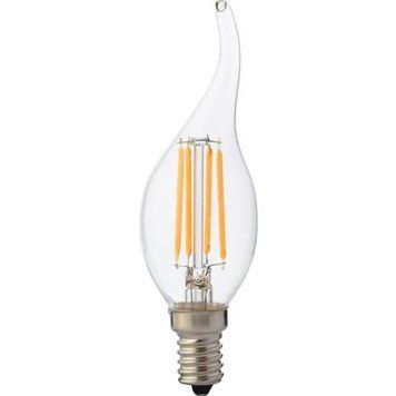 Лампа світлодіодна "Filament flame - 4" 4W свічка на вітрі Е14 2700К 001-014-0004-010 фото