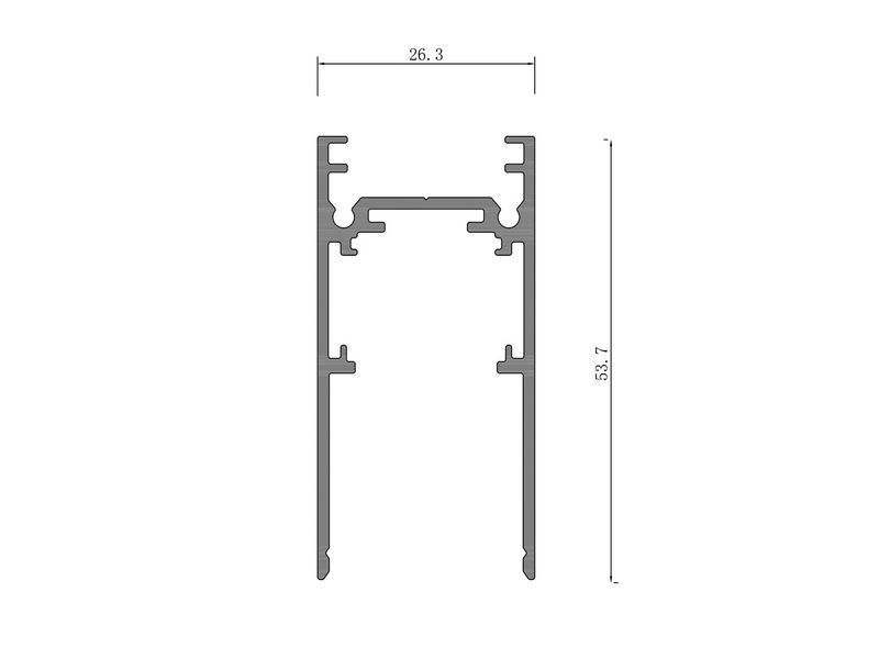 Магнитная шина 1м черная накладная MAGNITRACK LC 48V LTR-MT410-out LTR-MT410-out фото
