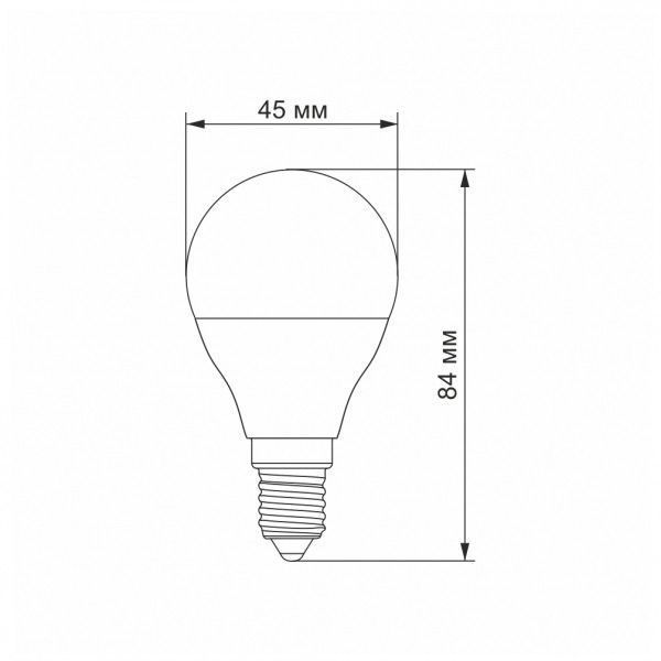 LED-лампа VIDEX G45e 7W E14 4100K 24959 фото