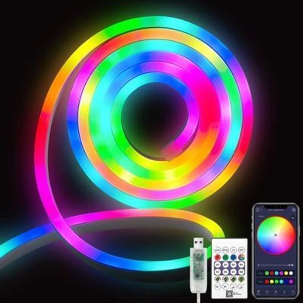 Светодиодный неон 5050-84-12x18-24 RX2284AP (RGB) (5м. н.у.) 19702 19702 фото