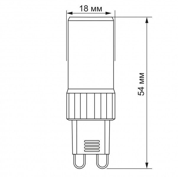 LED лампа VIDEX G9S 4W G9 4100K 25755 фото