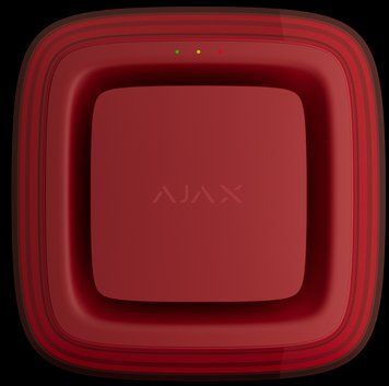 Бездротовий адресний пожежний оповіщувач світлозвуковий Ajax EN54 FireProtect (Sounder/VAD) Jeweller Red (118601.279.RD1) 000057174 фото