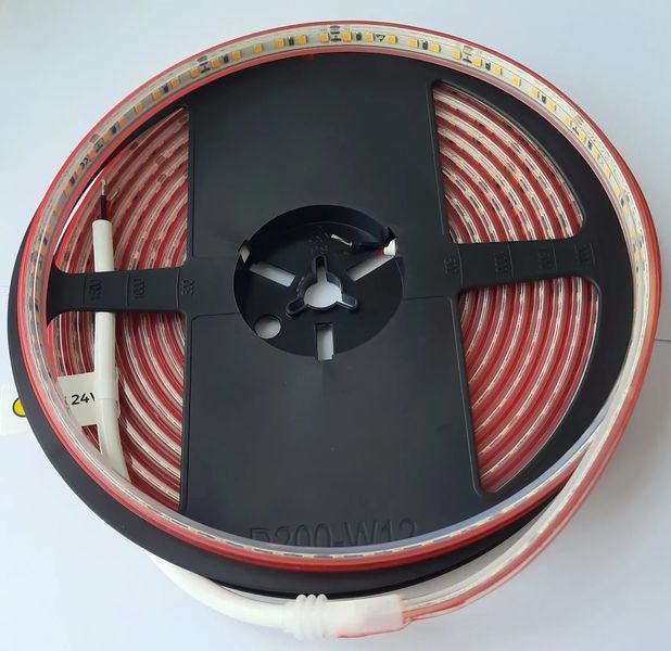 Led стрічка герметична COLORS 120шт/м 24V 9,6Вт CRI=80 4000К ІР67 з кратністю різу 50мм DJ120-24V-8mm-IP67-NW фото